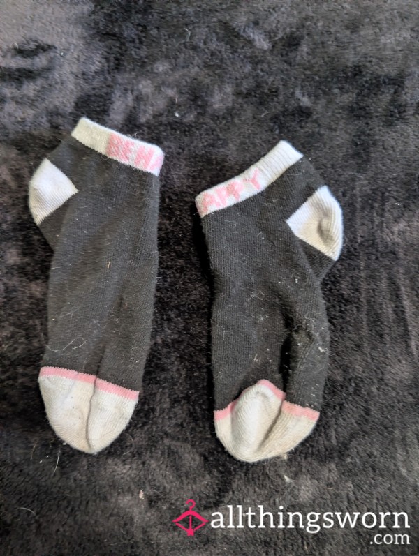 White And Black Socks