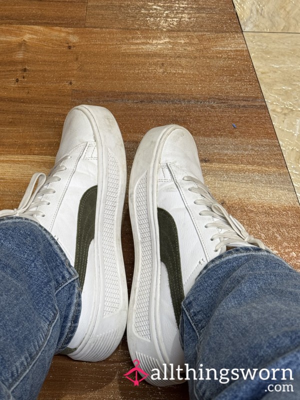 White And Green Pumas