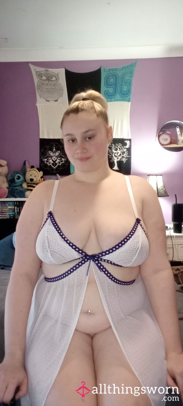 White And Navy Lingerie Babydoll Alb*m 2