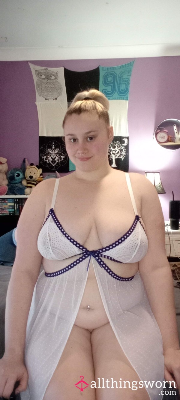 White And Navy Lingerie Babydoll Alb*m 3