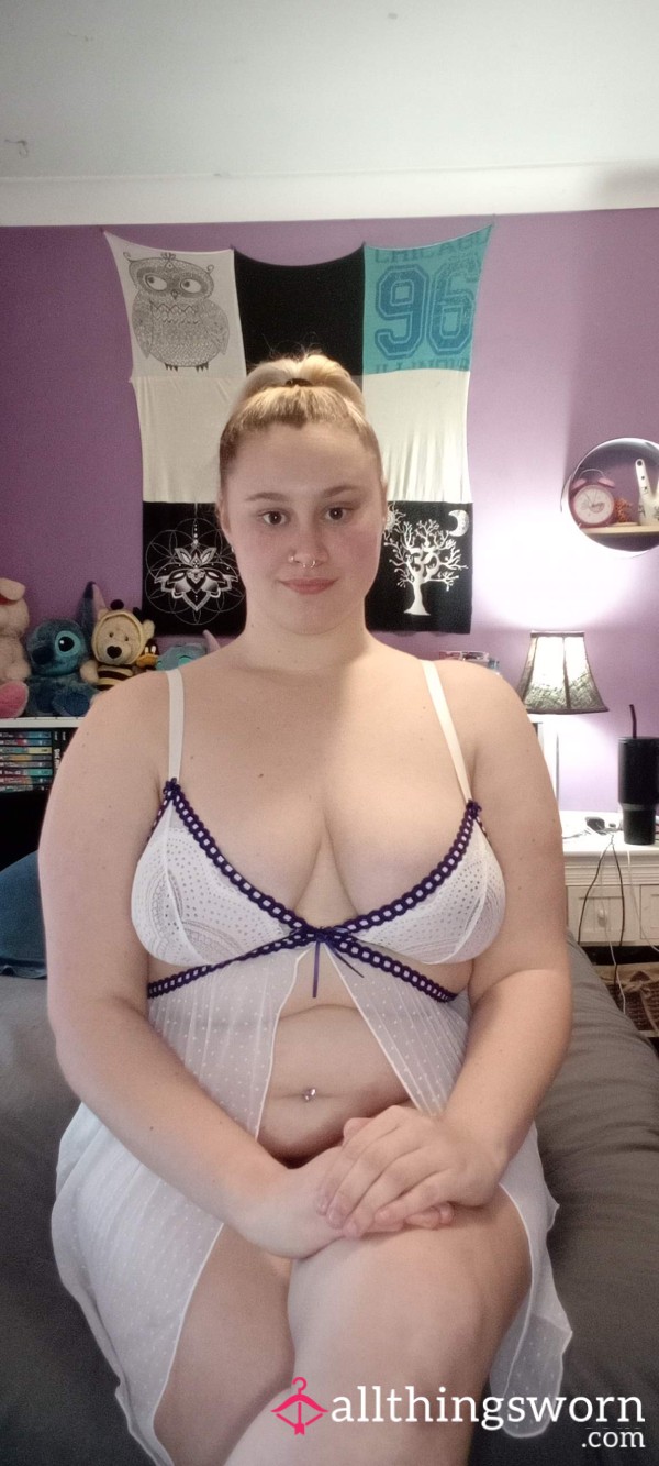 White And Navy Lingerie Babydoll Alb*m 1