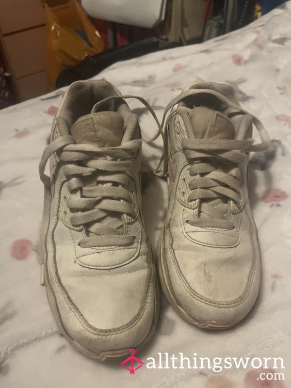 White And Pink Nike Trainers