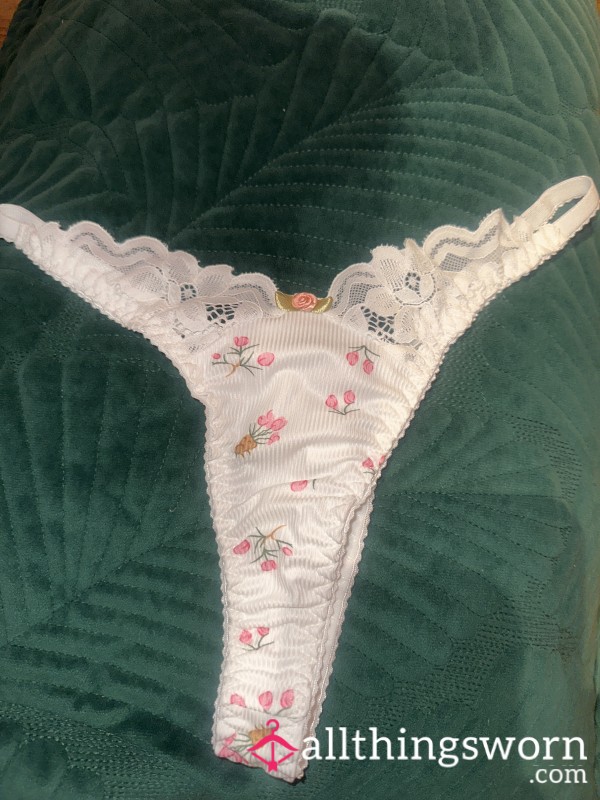 White And Pink Thong