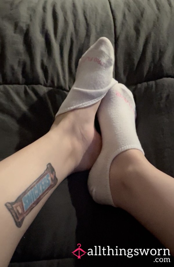 White Ankle Sock Play 🤍
