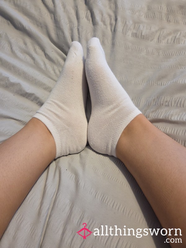White Ankle Socks 24h Wear
