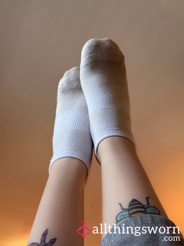 White Ankle Socks, 3 Days Worn