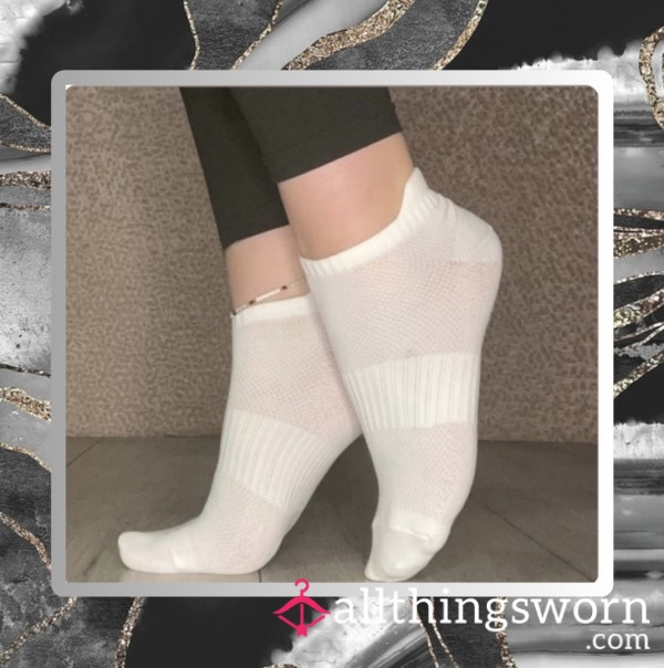White Ankle Socks (48hr Custom Wear)