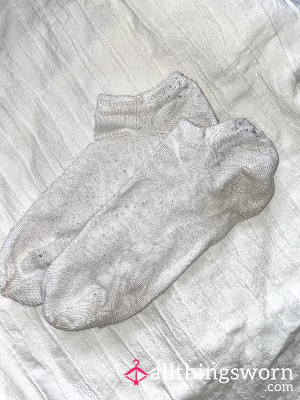 White Ankle Socks From School