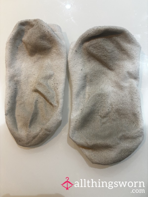 White Ankle Socks Worn Today