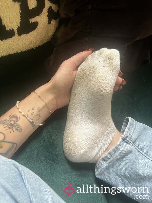 White Ankle/trainer Socks