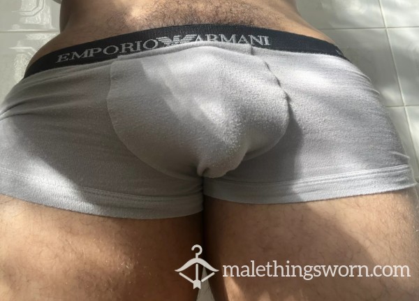 White Armani Boxers
