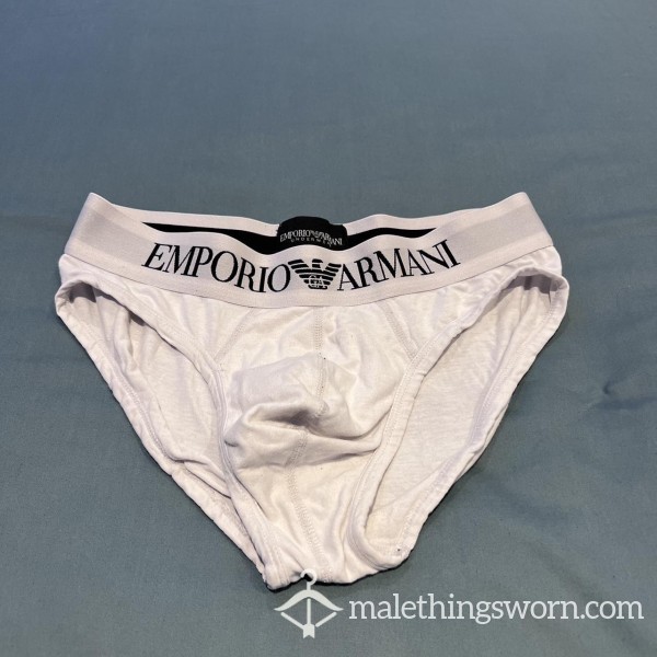 White Armani Briefs