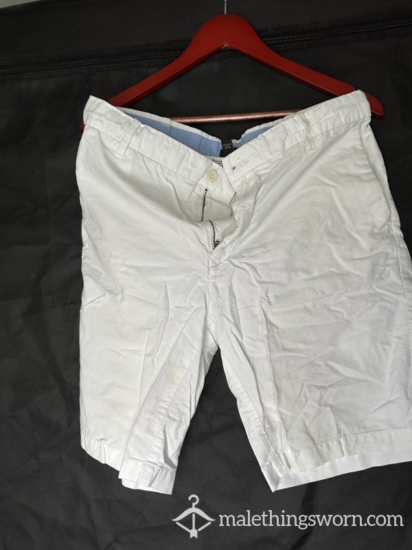 White Arrow Shorts Size 34