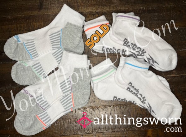 🧦 White A**orted Reebok Socks