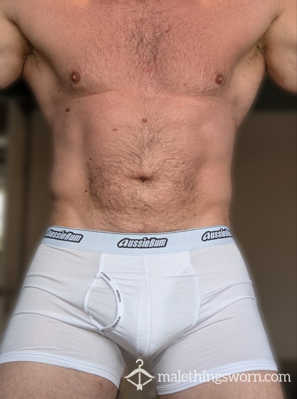 White Aussie B*m Boxers