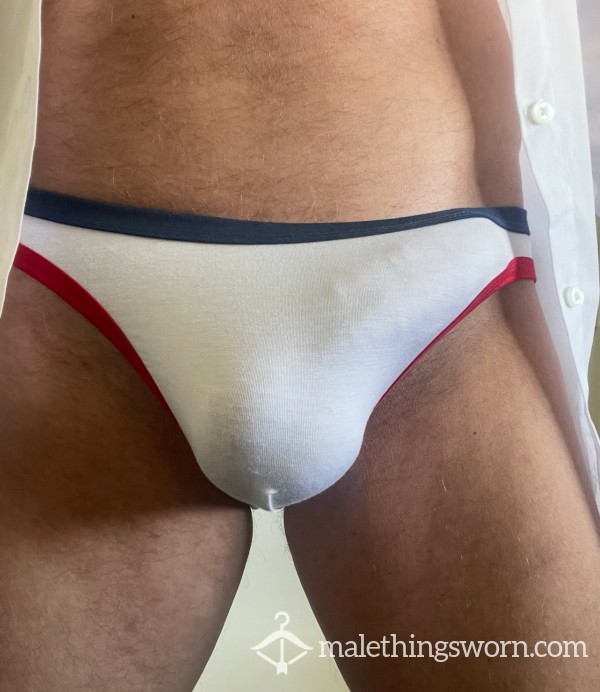 White Aussieb*m Briefs