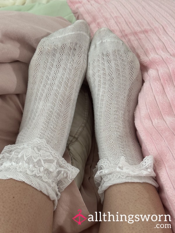 White Babydoll Socks | 3day, 1week, Or 2week