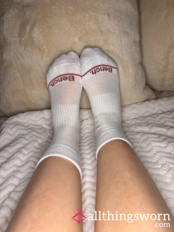 White Bench Socks
