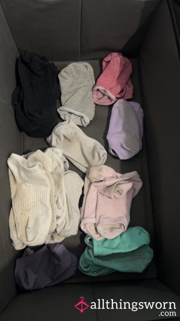 White, Black And Other Coloured Socks- Very Dirty Custom Wear