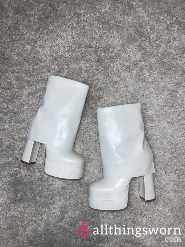 White Boot Heels