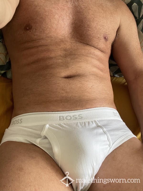 White Boss Briefs