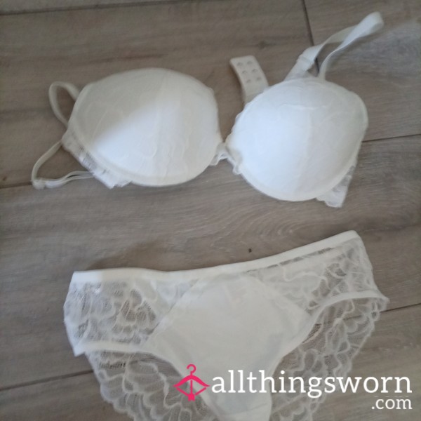 White Bra And Panty Set