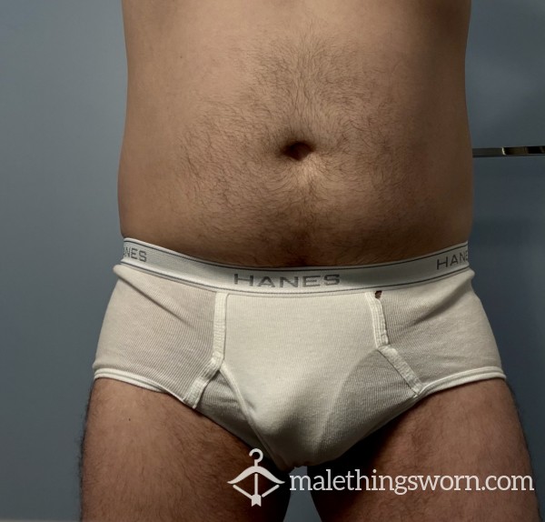 White Briefs Tighty Whites Med
