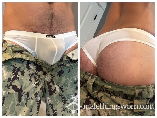 White Briefs Under Uniform