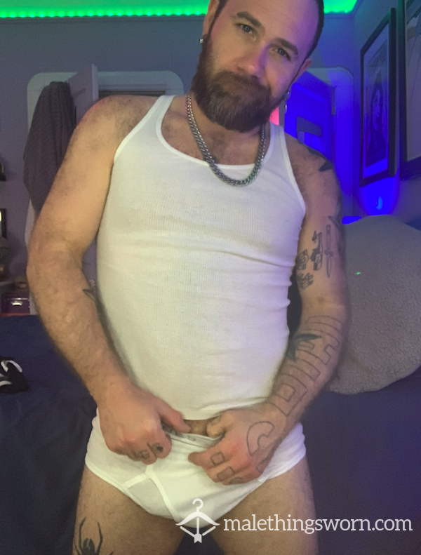 White Briefs W/ Requested Amount Of Usage.