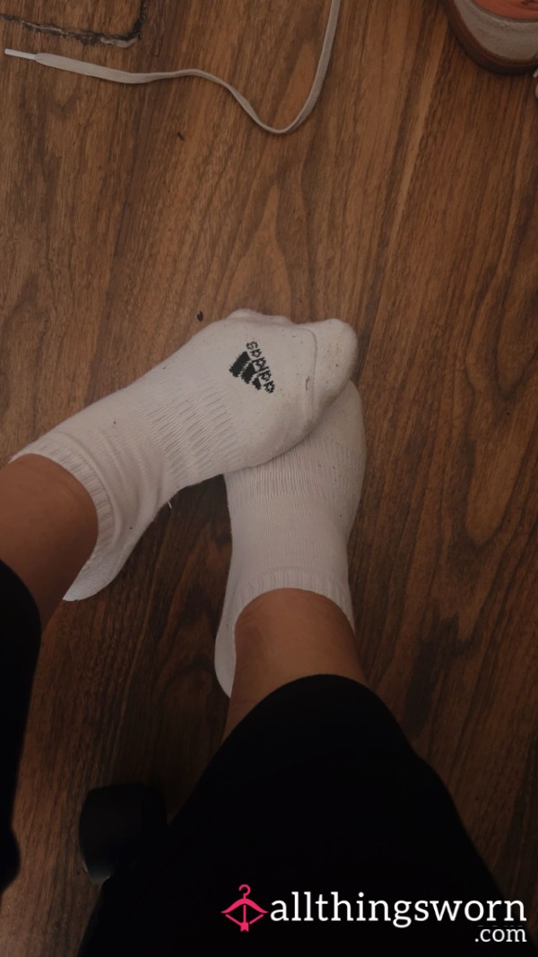 White- But Not For  Long Adidas Socks 😉