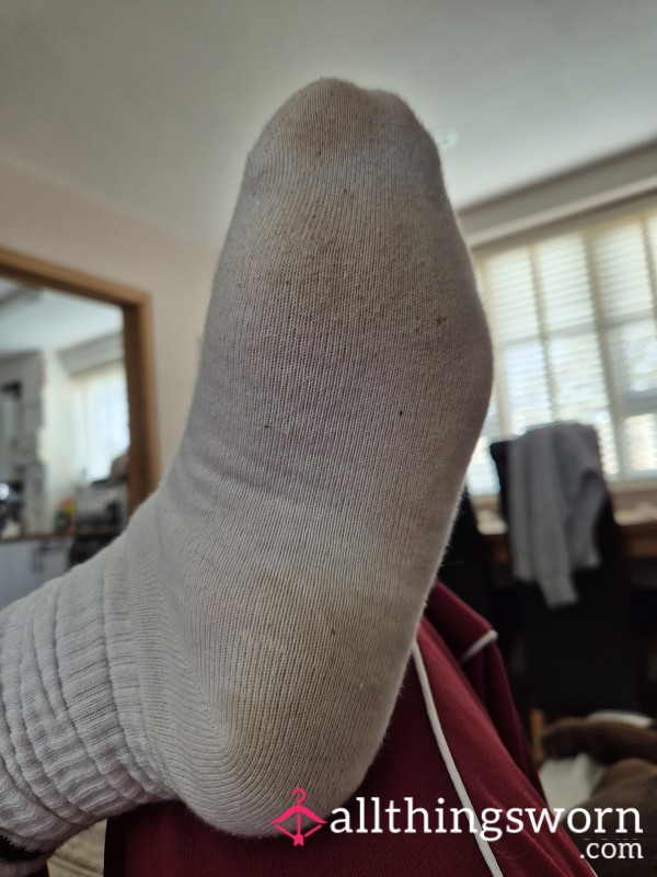 White But Not White Socks