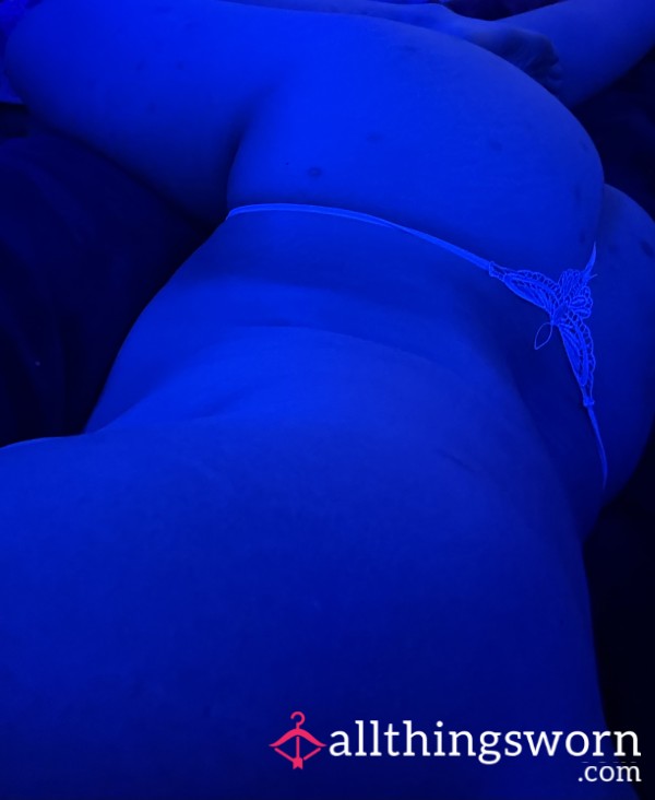 White Bu*terfly Thong