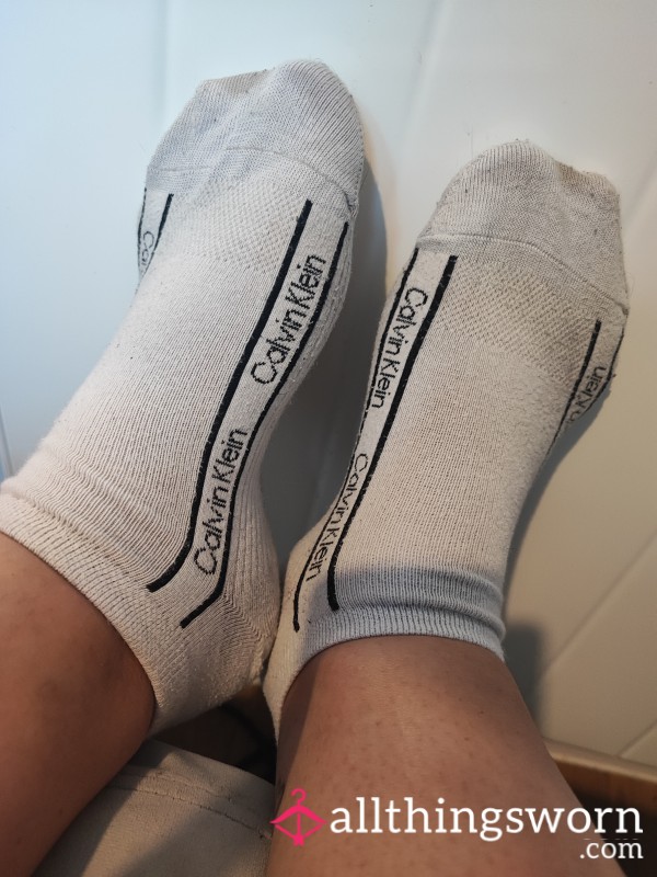 White Calvin Klein Ankle Socks👀