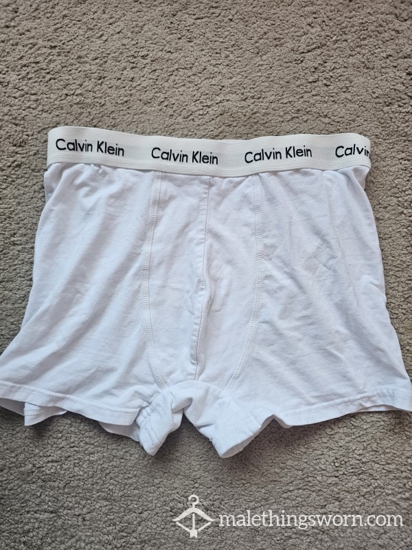 White Calvin Klein Boxers
