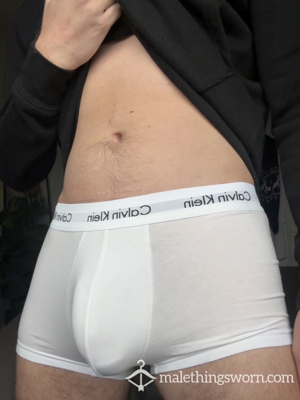 White Calvin Klein Boxers