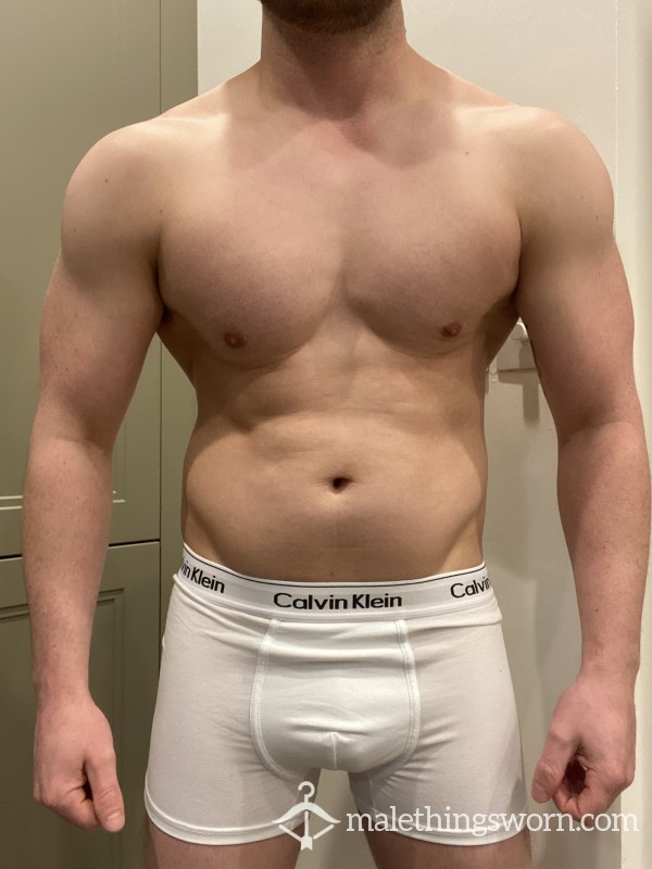 White Calvin Klein Boxers