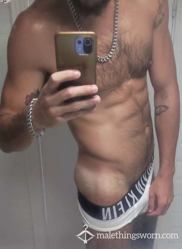 White Calvin Klein Slips Sweated And Smelly