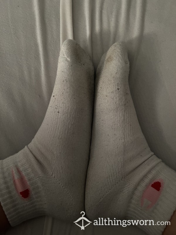 White Champion Socks
