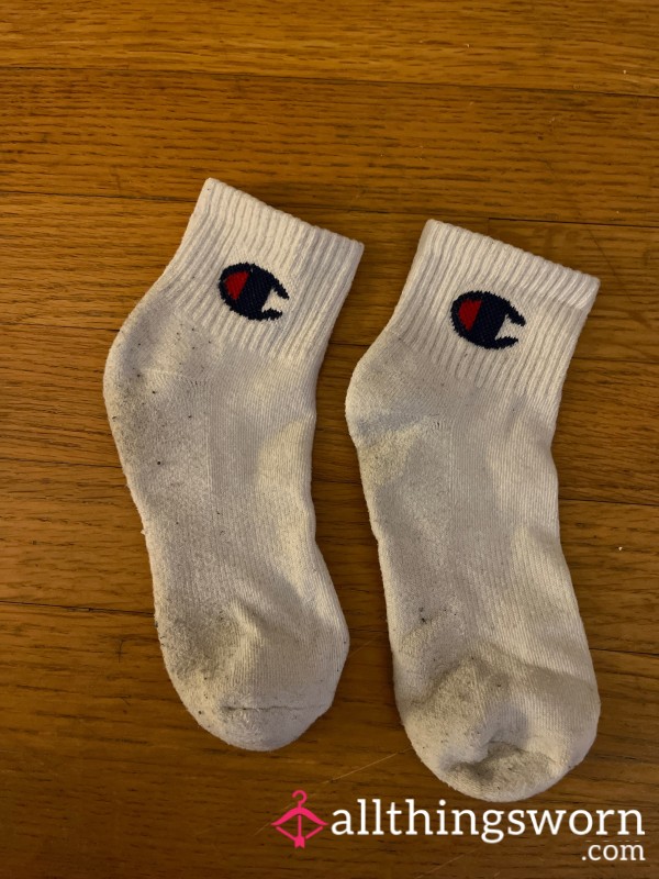White Champion Socks