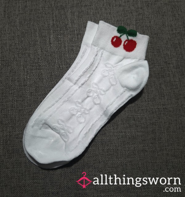 White Cherry Socks 🍒