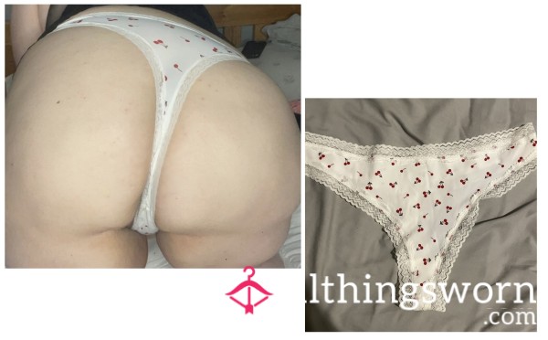 White Cherry Thongs 🍒