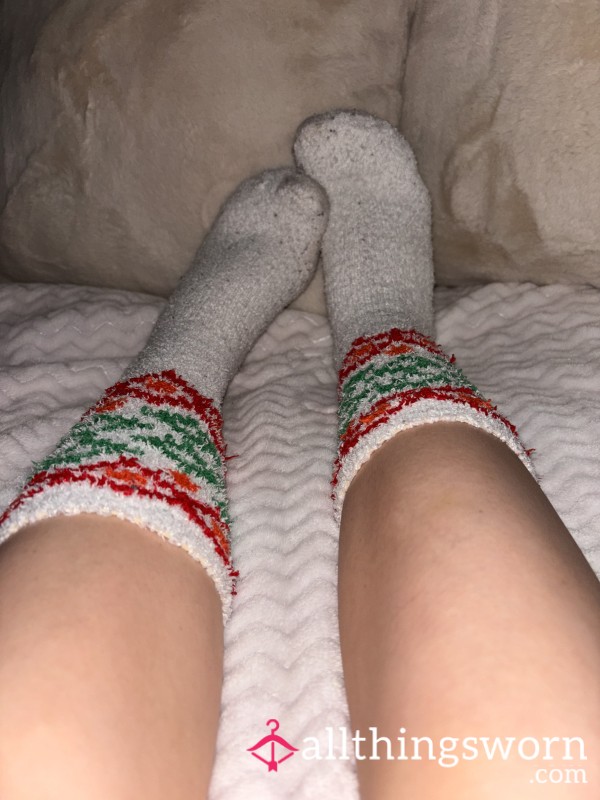 White Christmas Socks