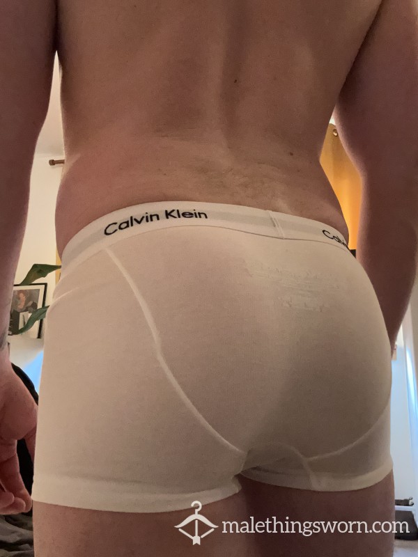 White CK Boxers Medium