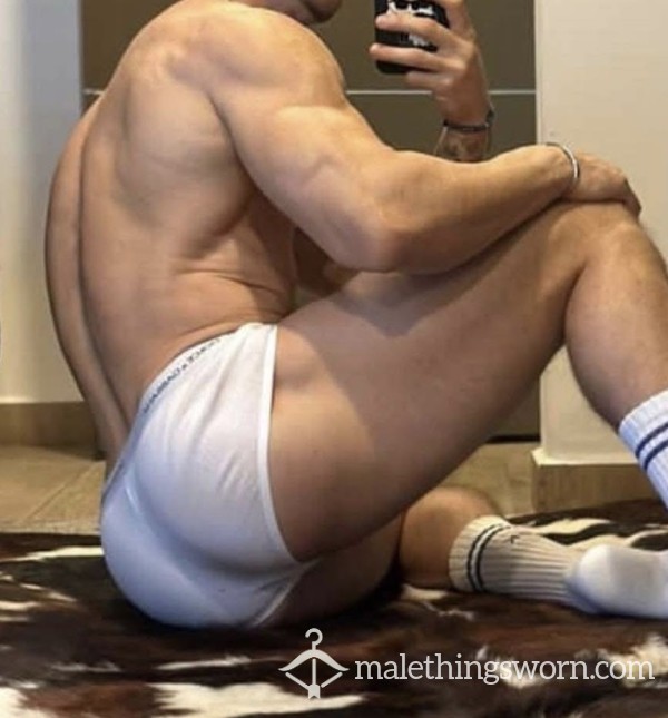 White CK Briefs Size M