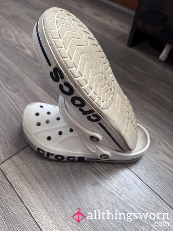 White Cla**ic Crocs