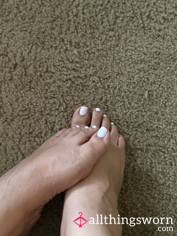 White Colored Toes In Your Anything 😘