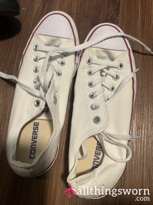 White Converse Size 8.5