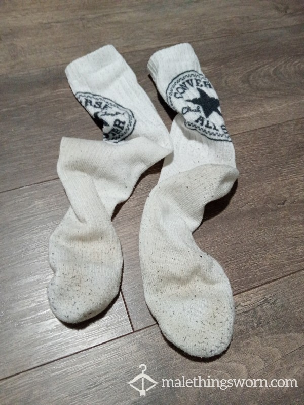 White Converse Socks
