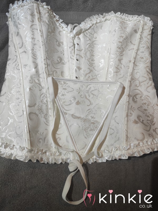 White Corset With Thong