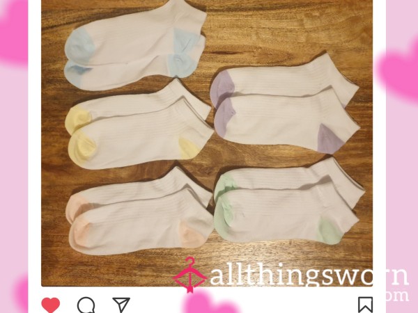 White Cotton Ankle Socks🤍